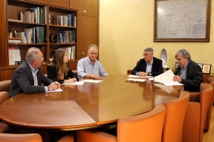 El presidente de la CHS se reúne con la Comunidad de Regantes de Pulpí. Almería. 